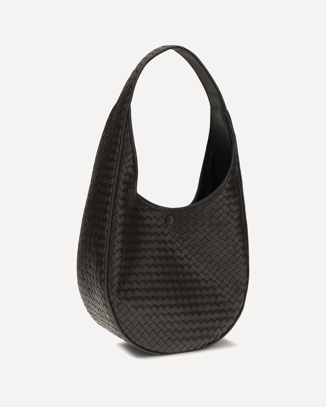 Bottega Veneta Black Small Ovetto Shoulder Bag