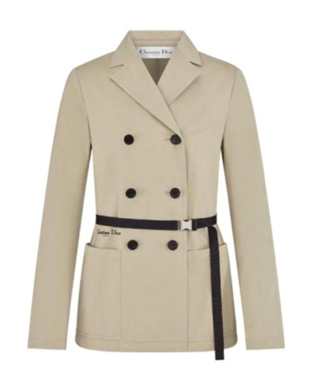 Dior Natural Iviera Fitted Belted Jacket