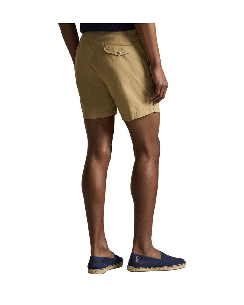 Polo Ralph Lauren Natural Logo-Embroidered Swim Shorts for men