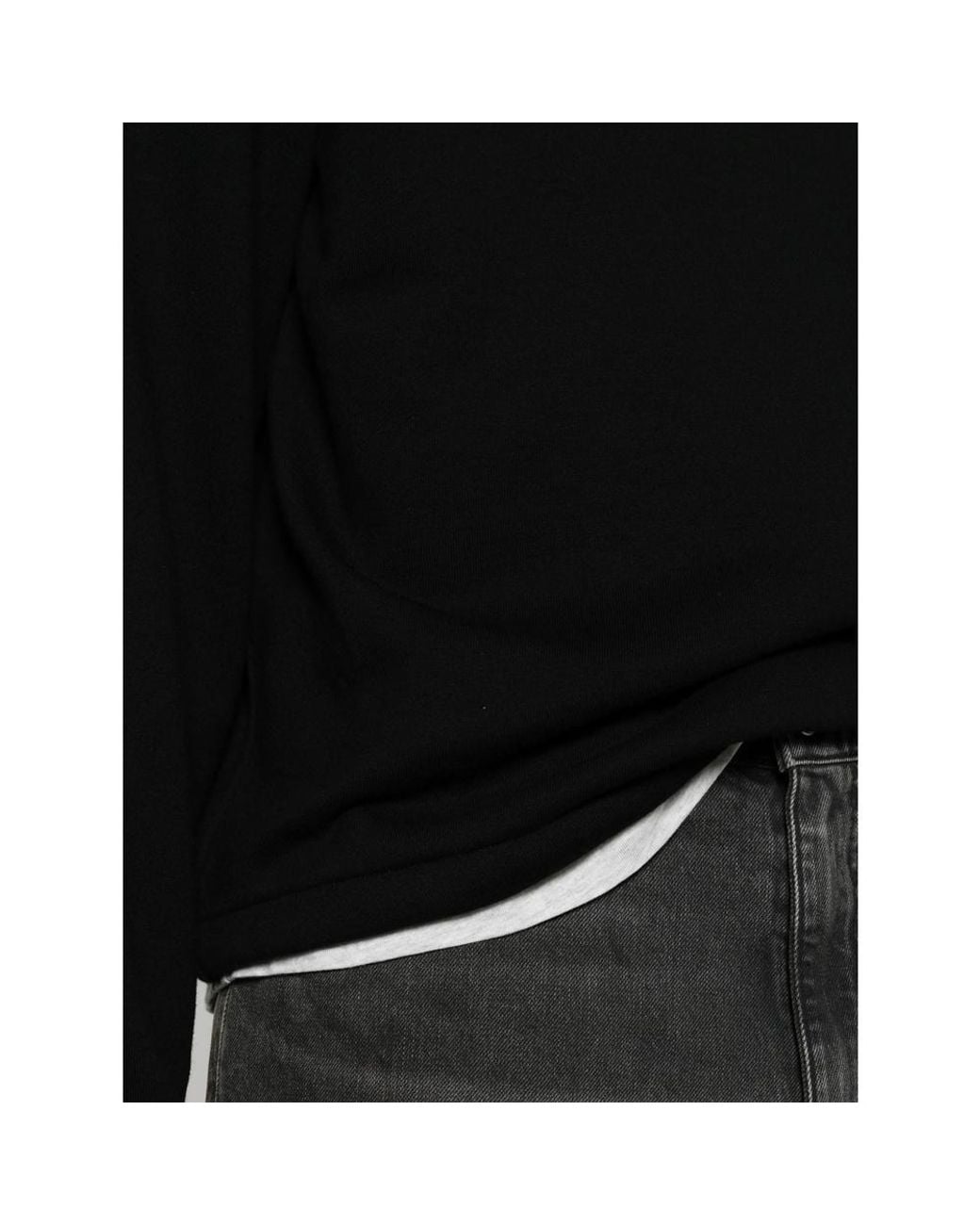The Row Black Long-Sleeve Sweatshirt for men