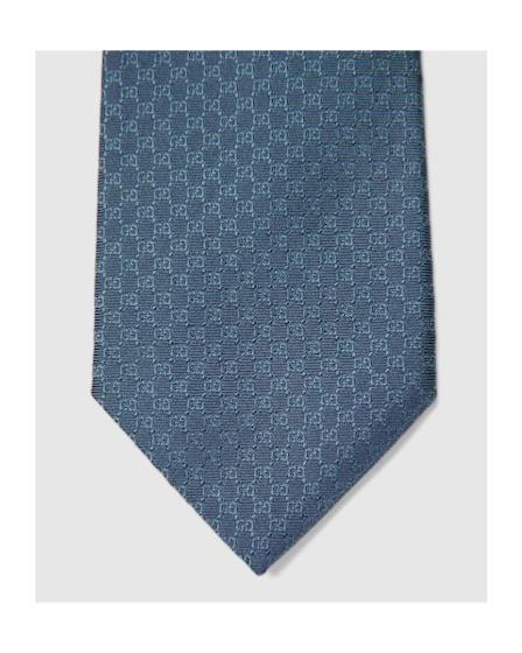 Gucci Blue Gg Jacquard Tie for men