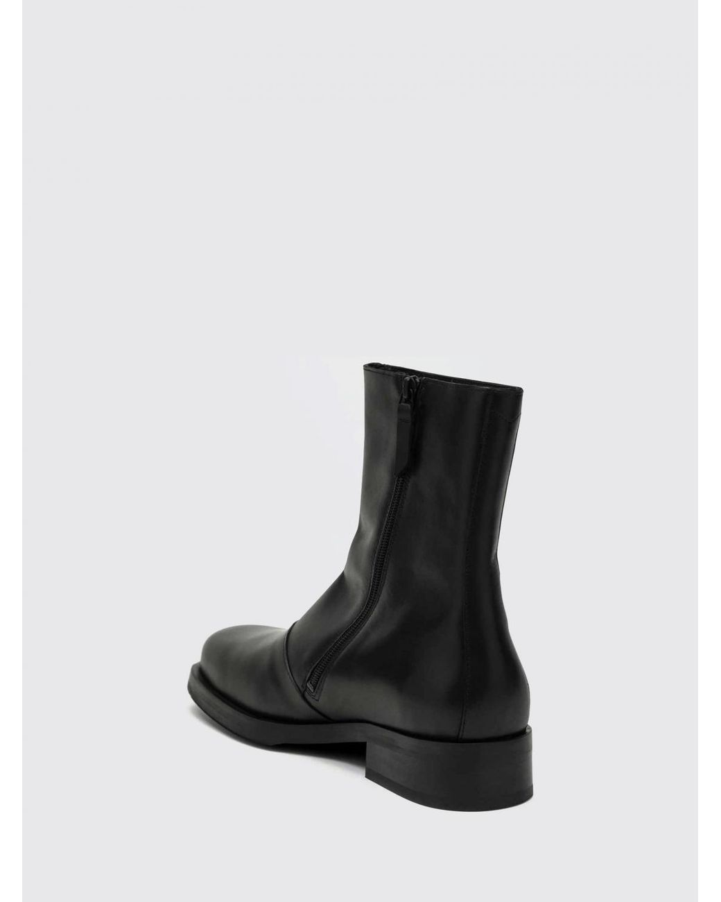 Our Legacy Black Round-Toe Short Boots for men
