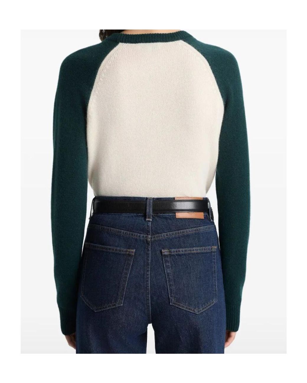 Sporty & Rich Blue Long-Sleeved Knitted Sweater