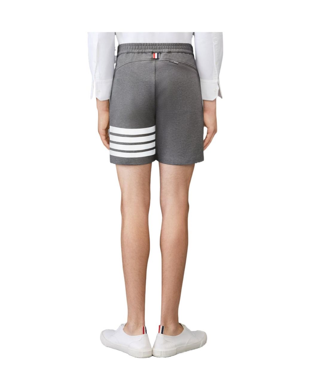 Thom Browne Gray Zipped Pocket Shorts for men
