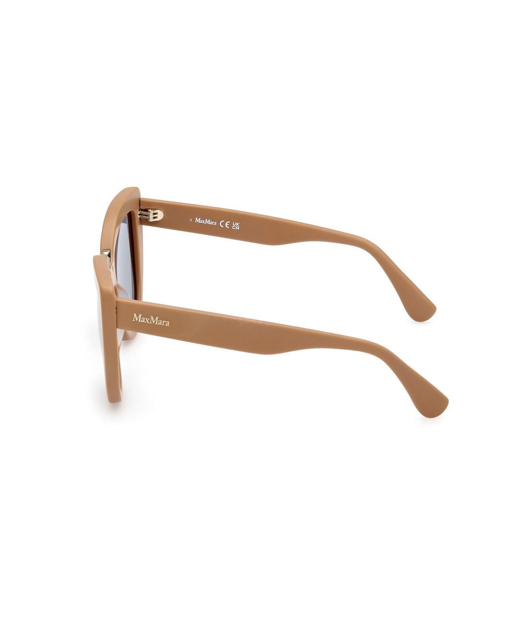 Max Mara White Full-Frame Sunglasses