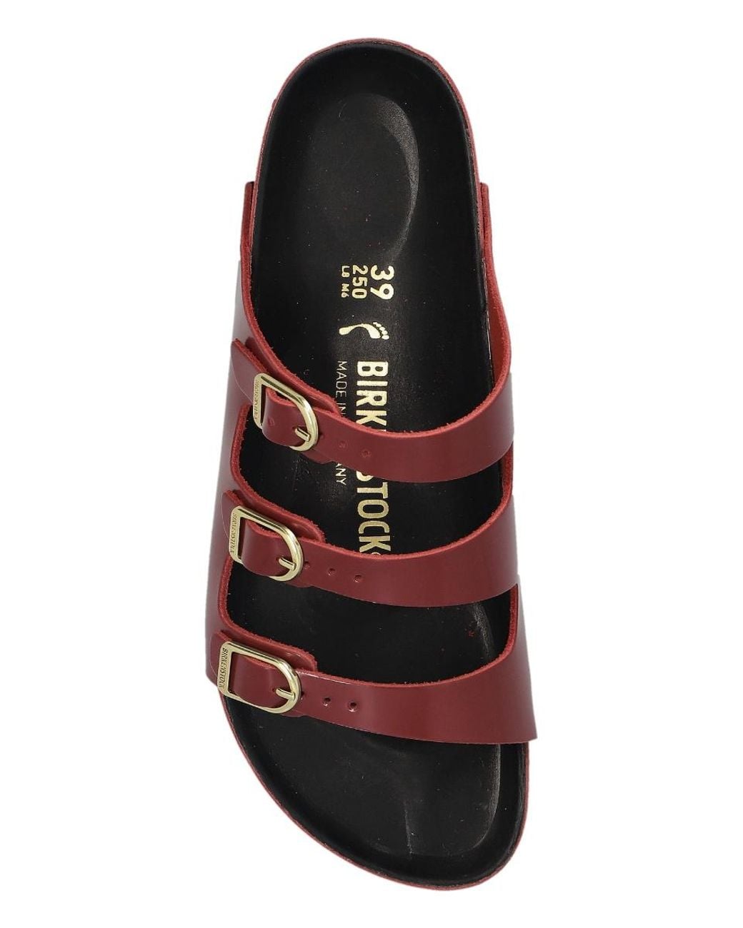 Birkenstock Brown Florida Fresh Triple-Strap Slides