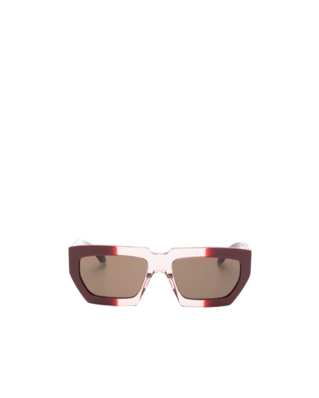 Alaïa Pink Alaïa Geometric Frame Sunglasses