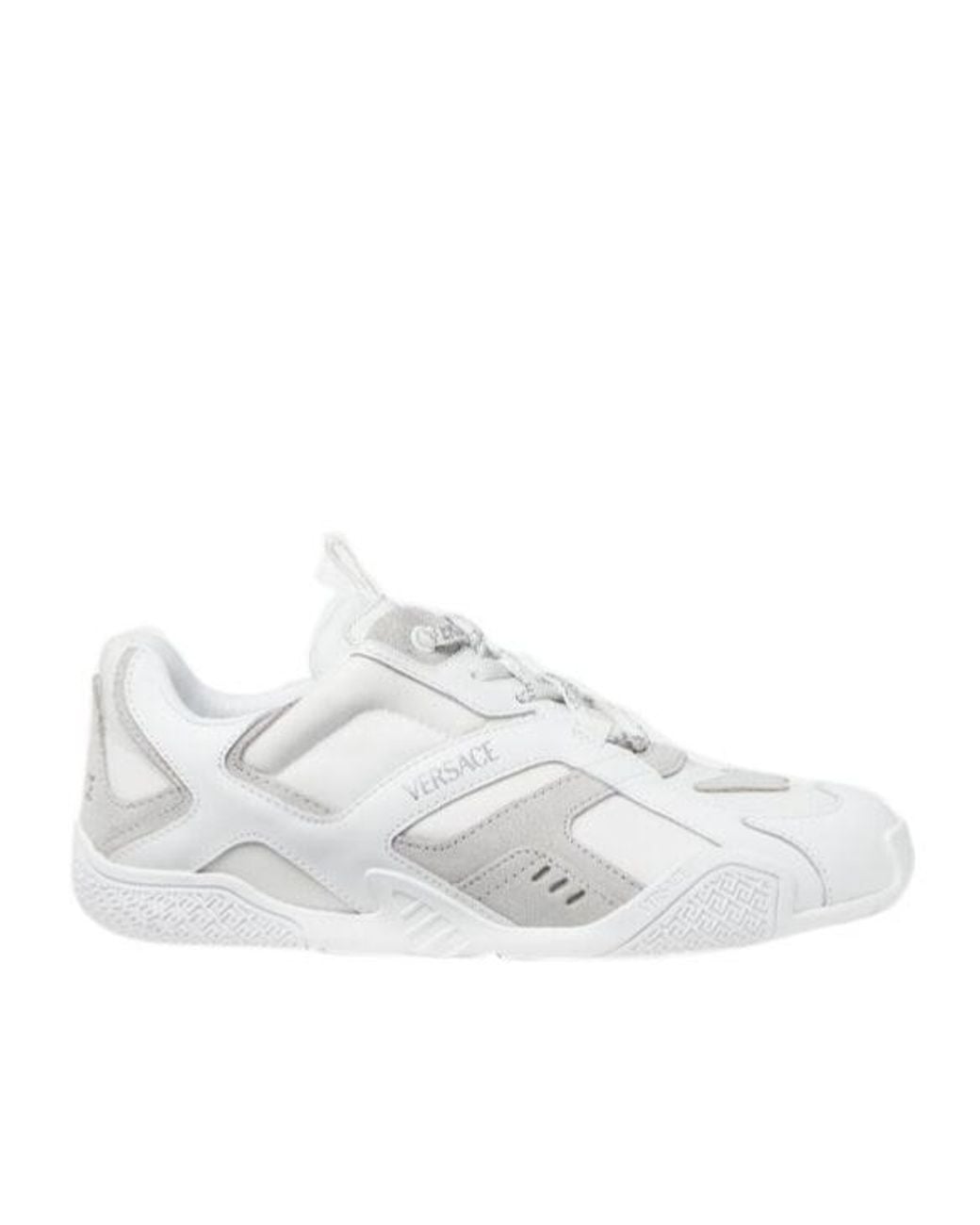 Versace White Galaxia Lace-Up Sneakers