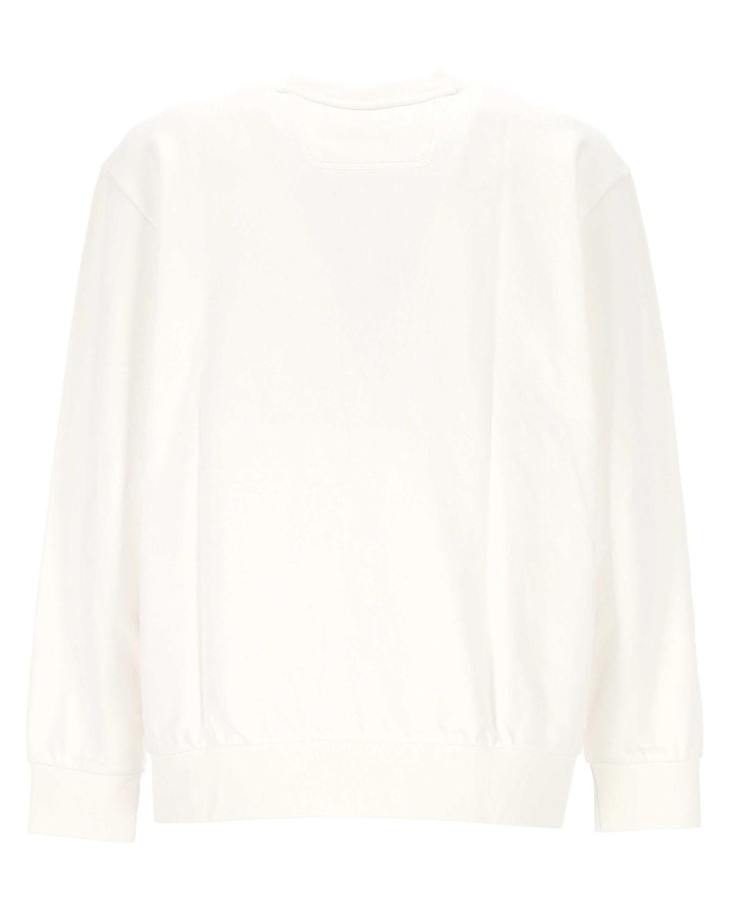 Boss White Logo-Patch Sweater for men