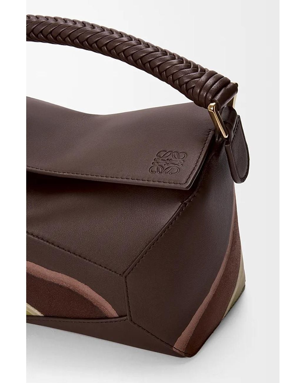 Loewe Brown Small Puzzle Edge Bag