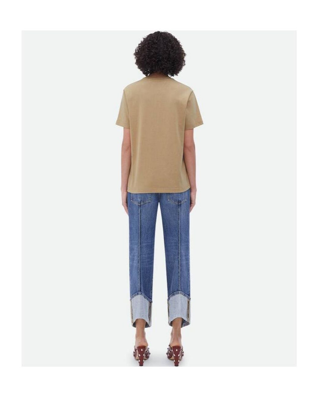 Bottega Veneta Natural Logo Short-Sleeved T-Shirt