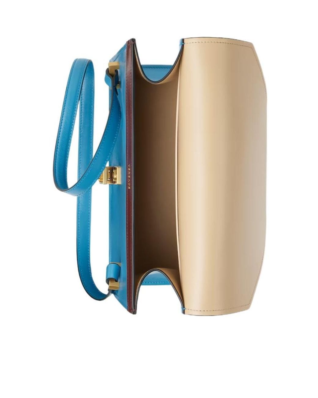 Versace Blue Severine Flap Shoulder Bag