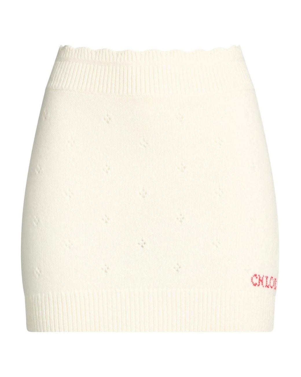 Chloé Natural Mini Skirts