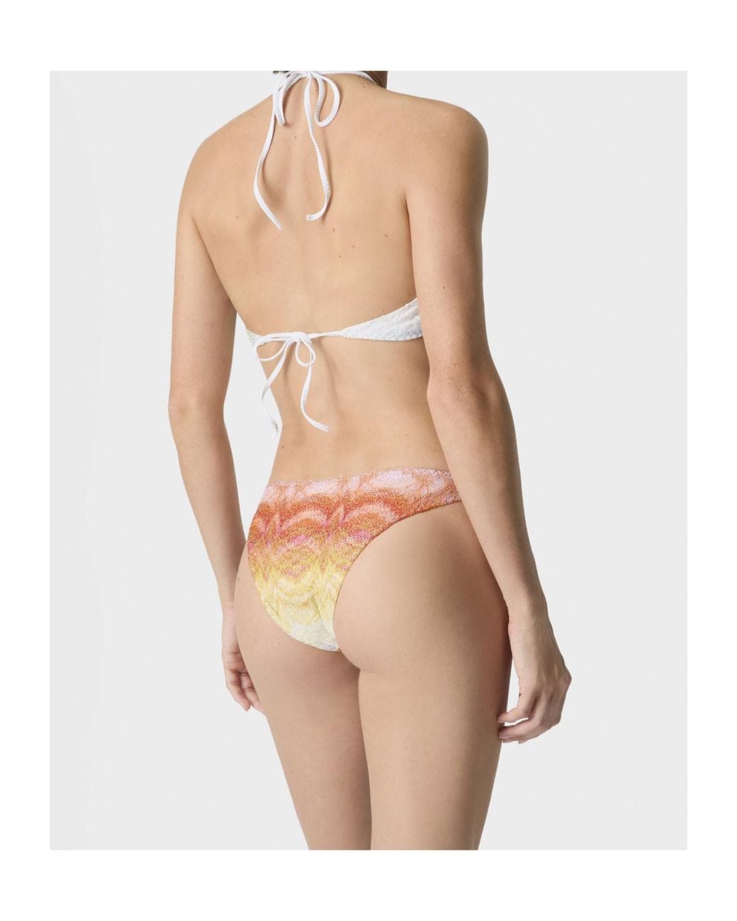 Missoni Blue Halterneck Patterned Bikini