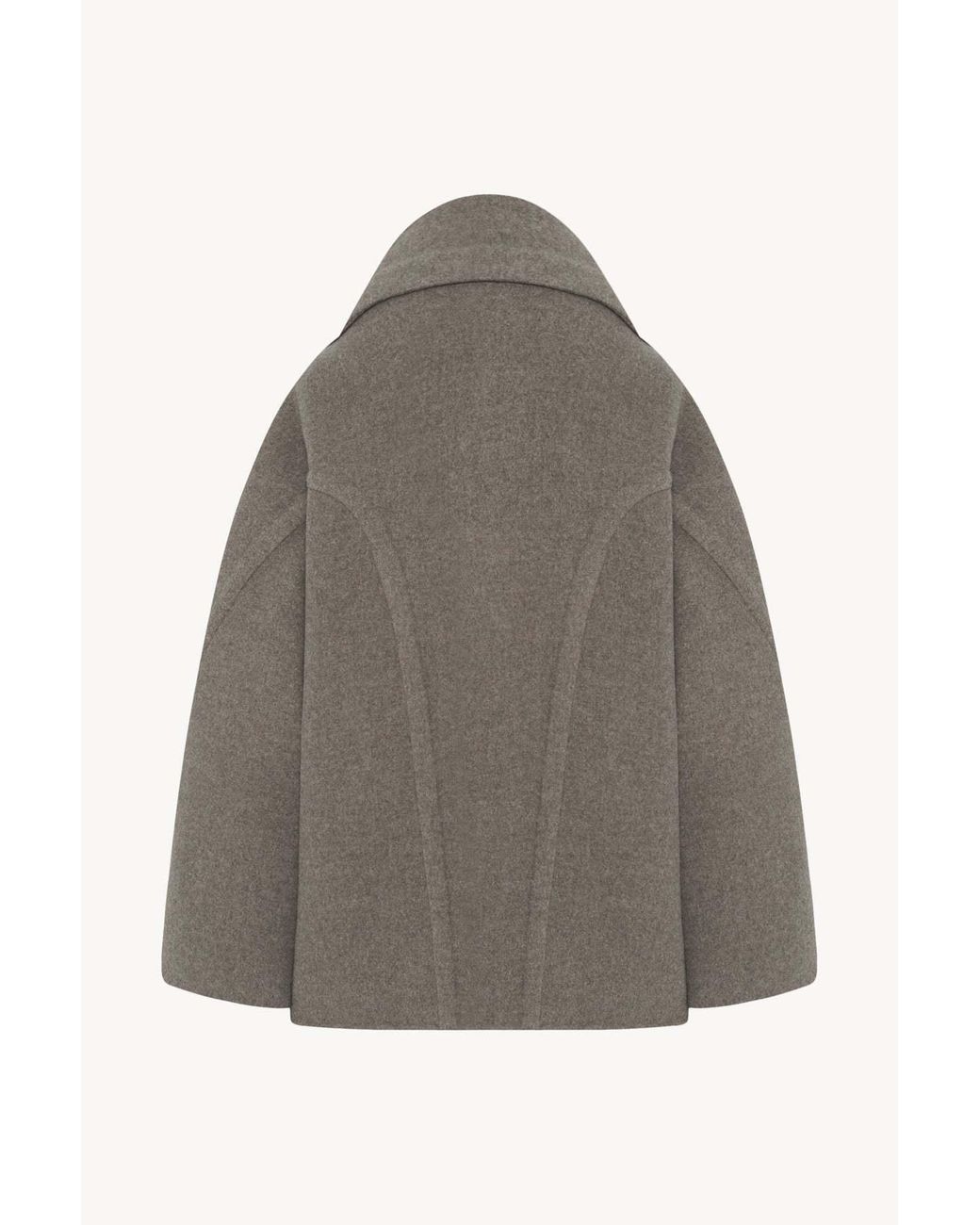 The Row Brown Temur Virgin Wool Coat