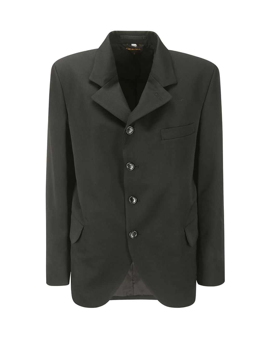 Comme des Garçons Green Single-Breasted Suit Jacket