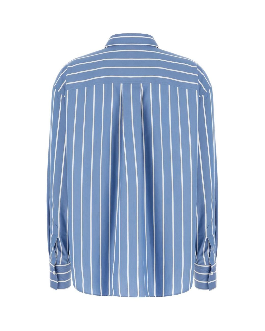 Brunello Cucinelli Blue Striped Shirt