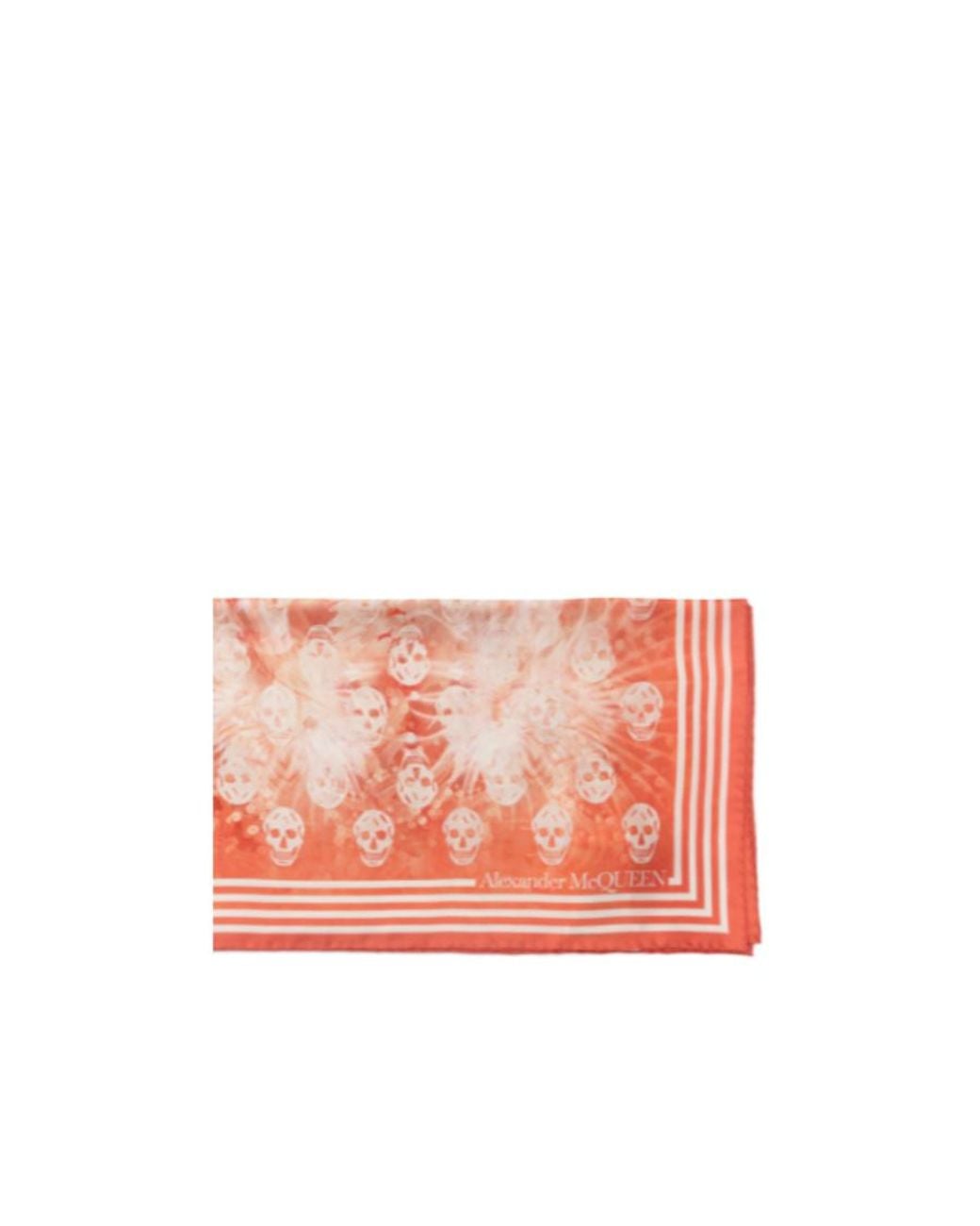 McQueen Pink Skull-Pattern Scarf