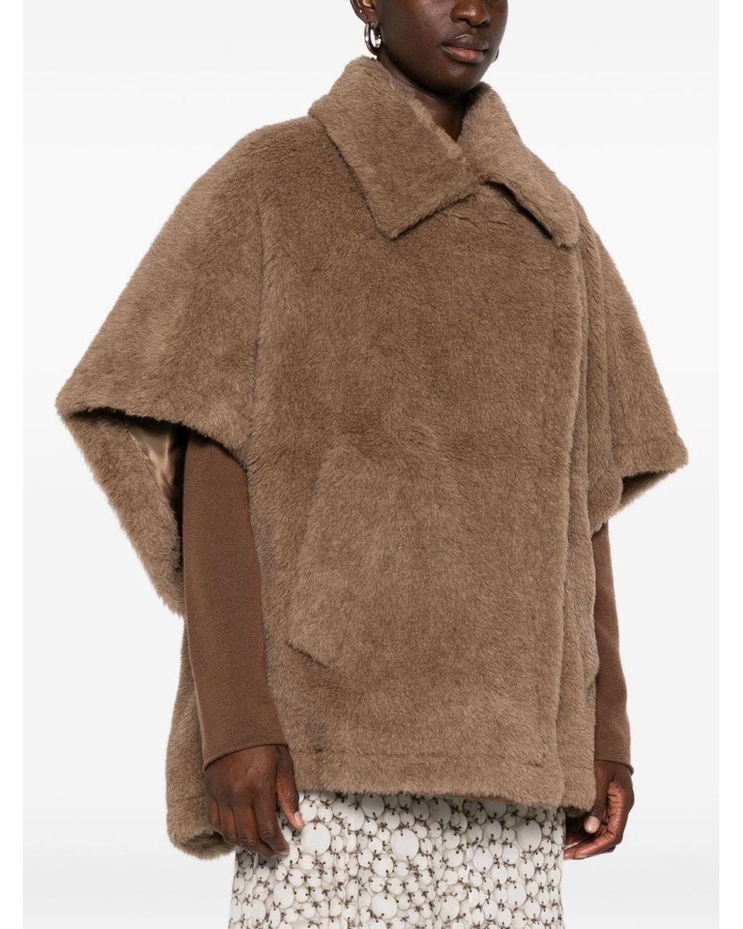 Max Mara Brown Tebe 4 Teddy Cape