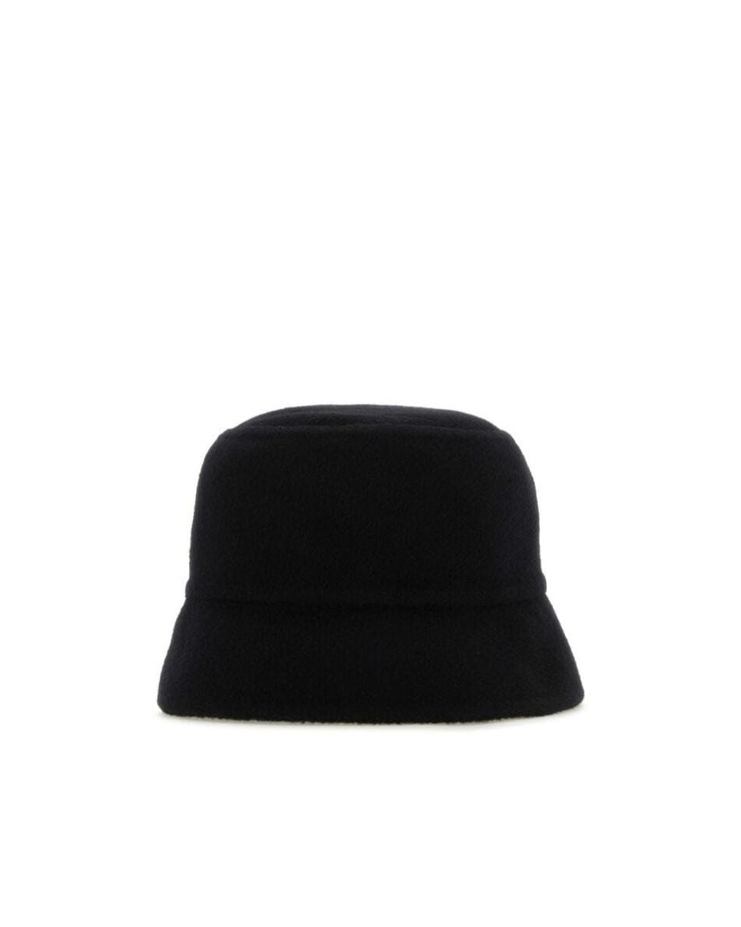 Prada Black Logo Patch Detail Bucket Hat
