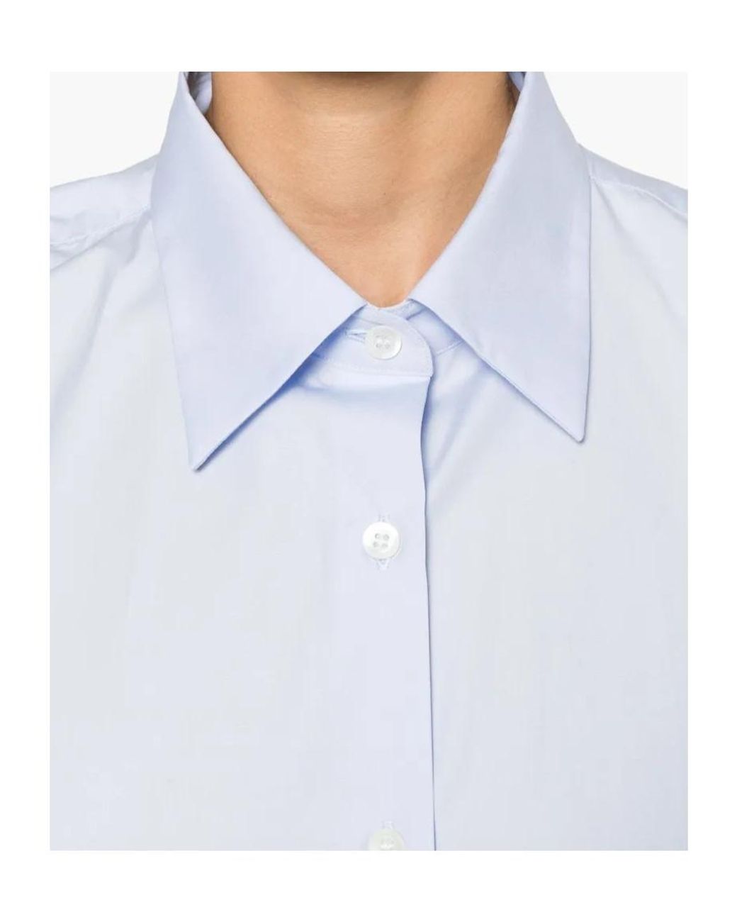 Dries Van Noten White Casia Button-Up Long-Sleeved Shirt