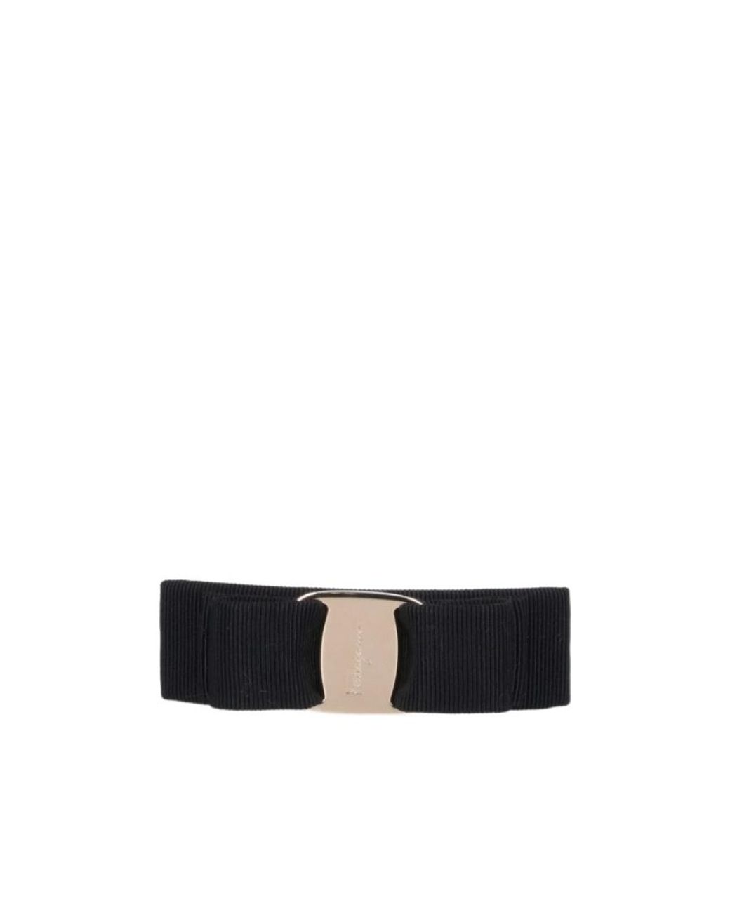 Ferragamo White Bala Bow Hair Accessories
