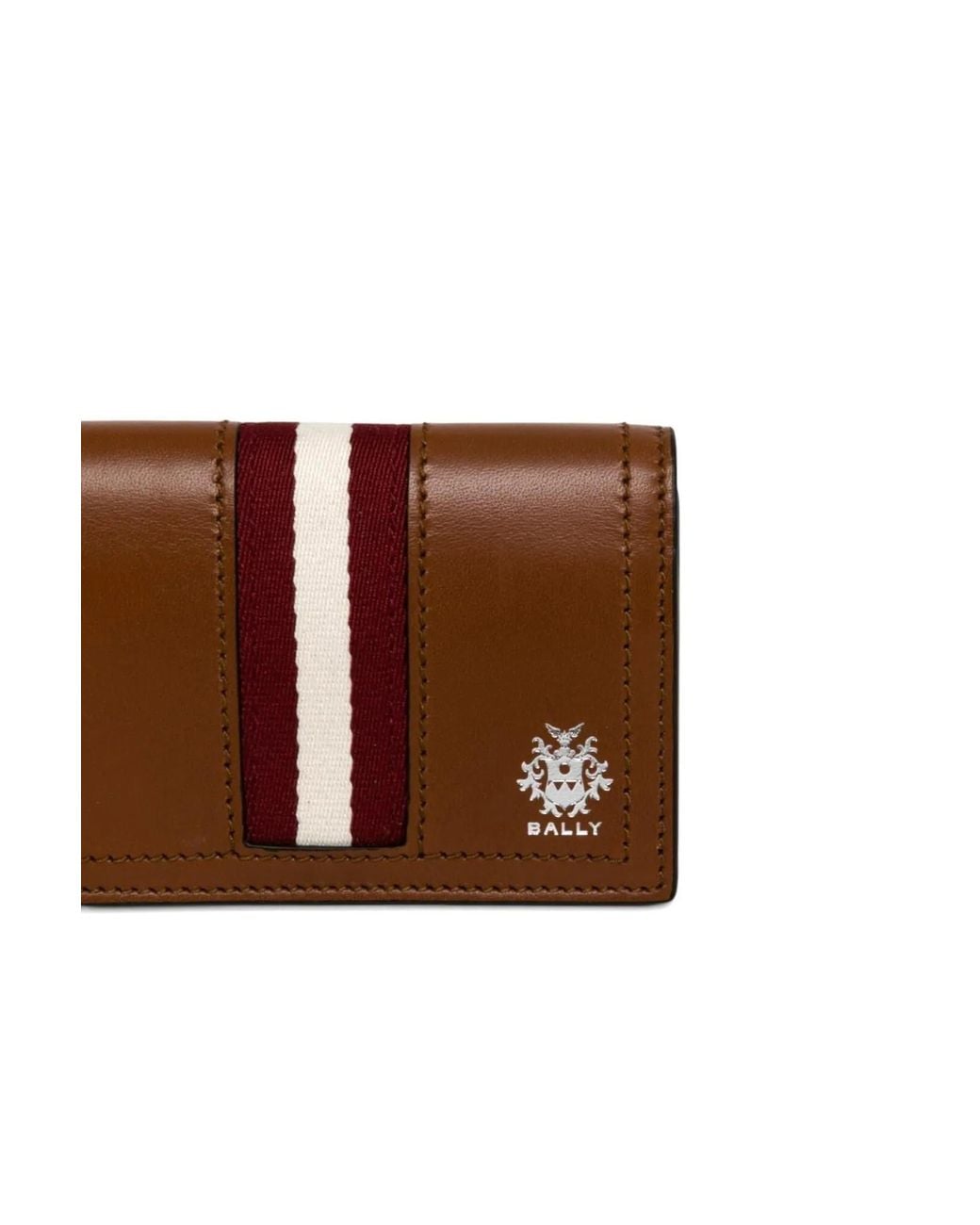 Bally Brown Flip Card Holder for men