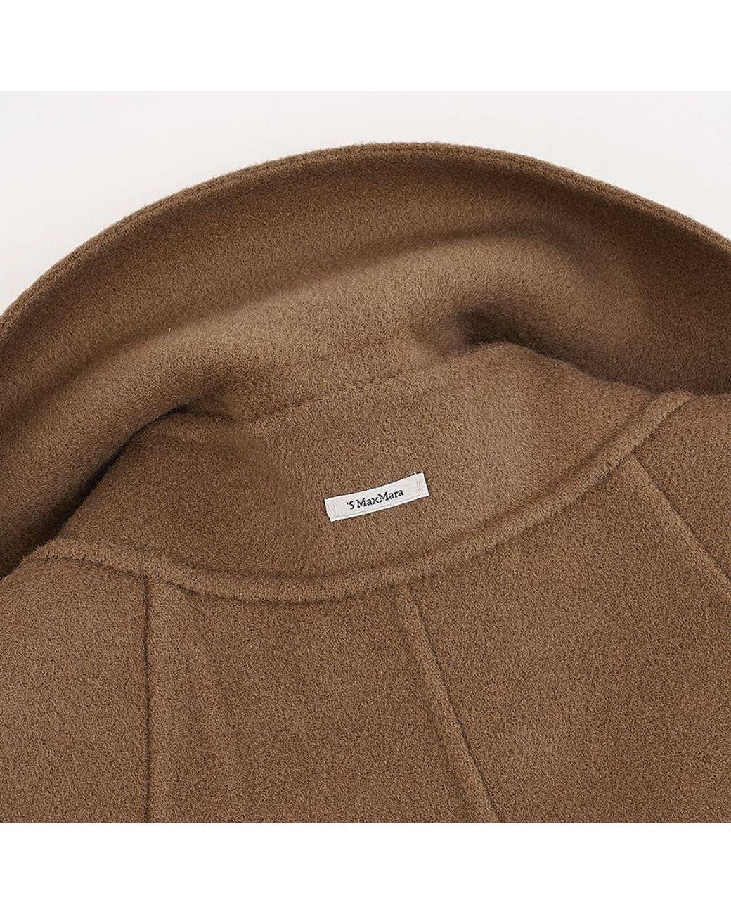 Max Mara Brown 'S Heller Long Belted Double Breasted Coat