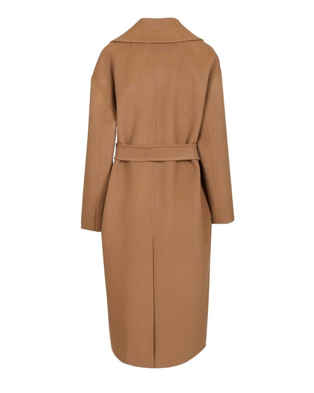 Max Mara Brown 'S Heller Long Belted Double Breasted Coat