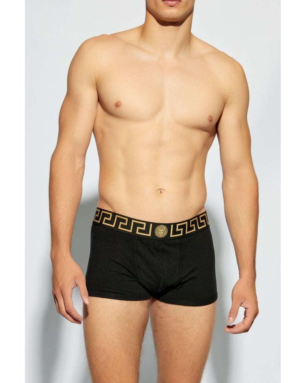 Versace Black Three-Pack Of Boxer Briefs for men