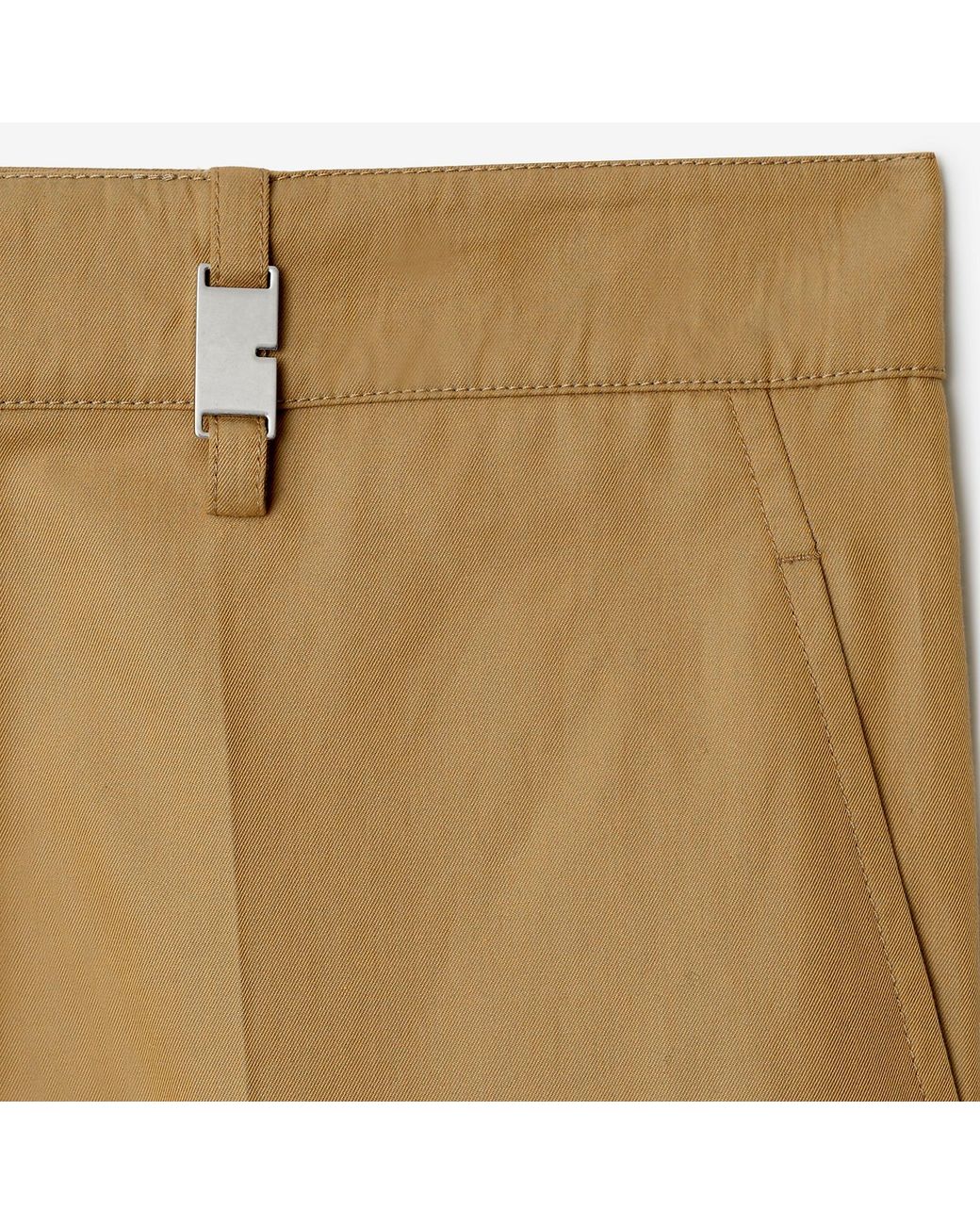 Burberry Natural Buckle-Detailed Straight-Leg Trousers for men
