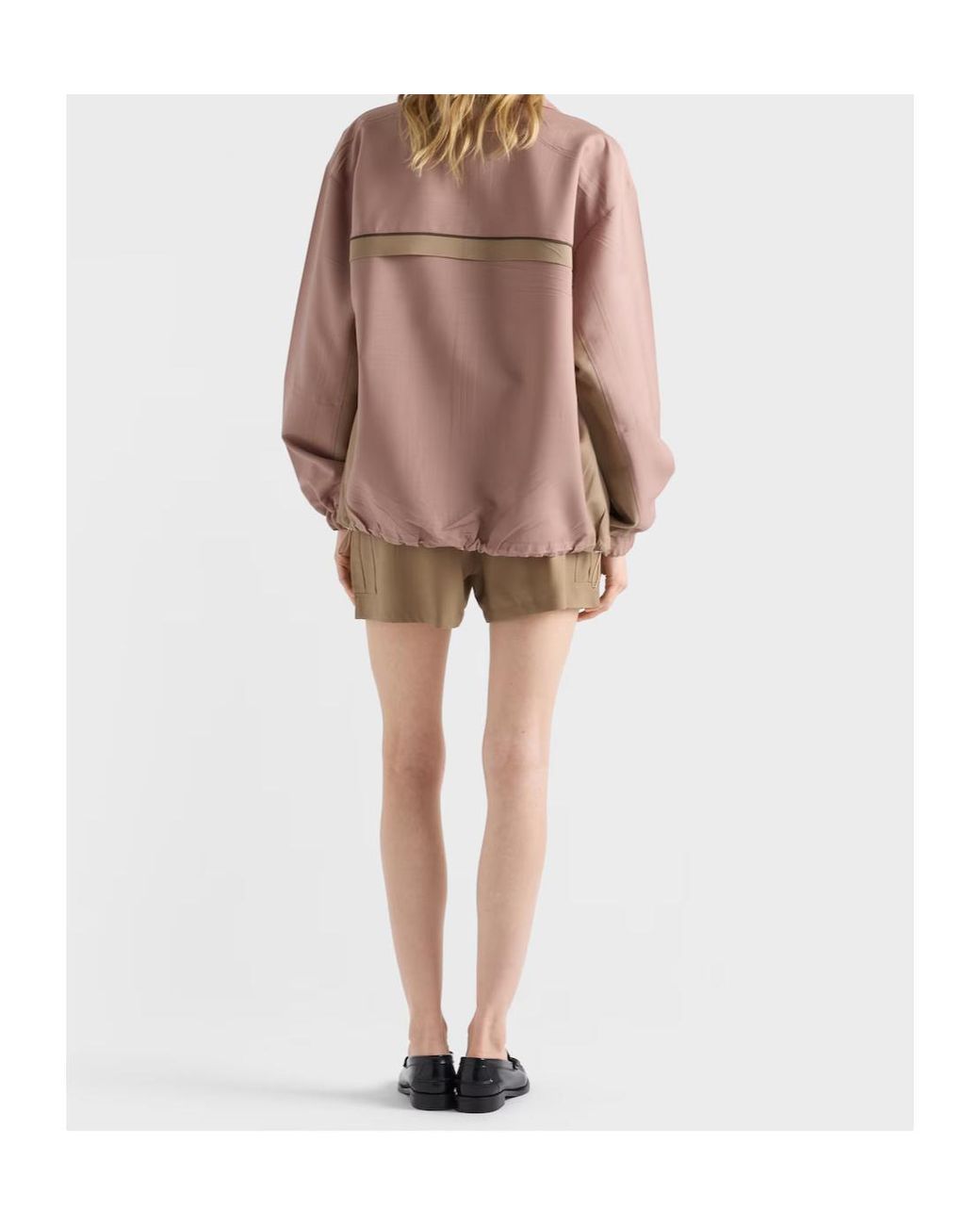 Prada Natural Light Mohair Shorts