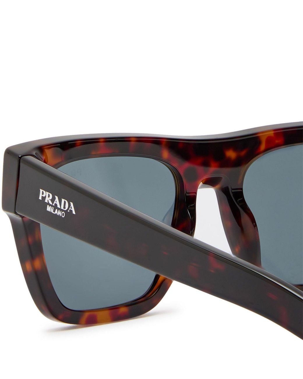 Prada Multicolor Square Tortoiseshell Sunglasses for men