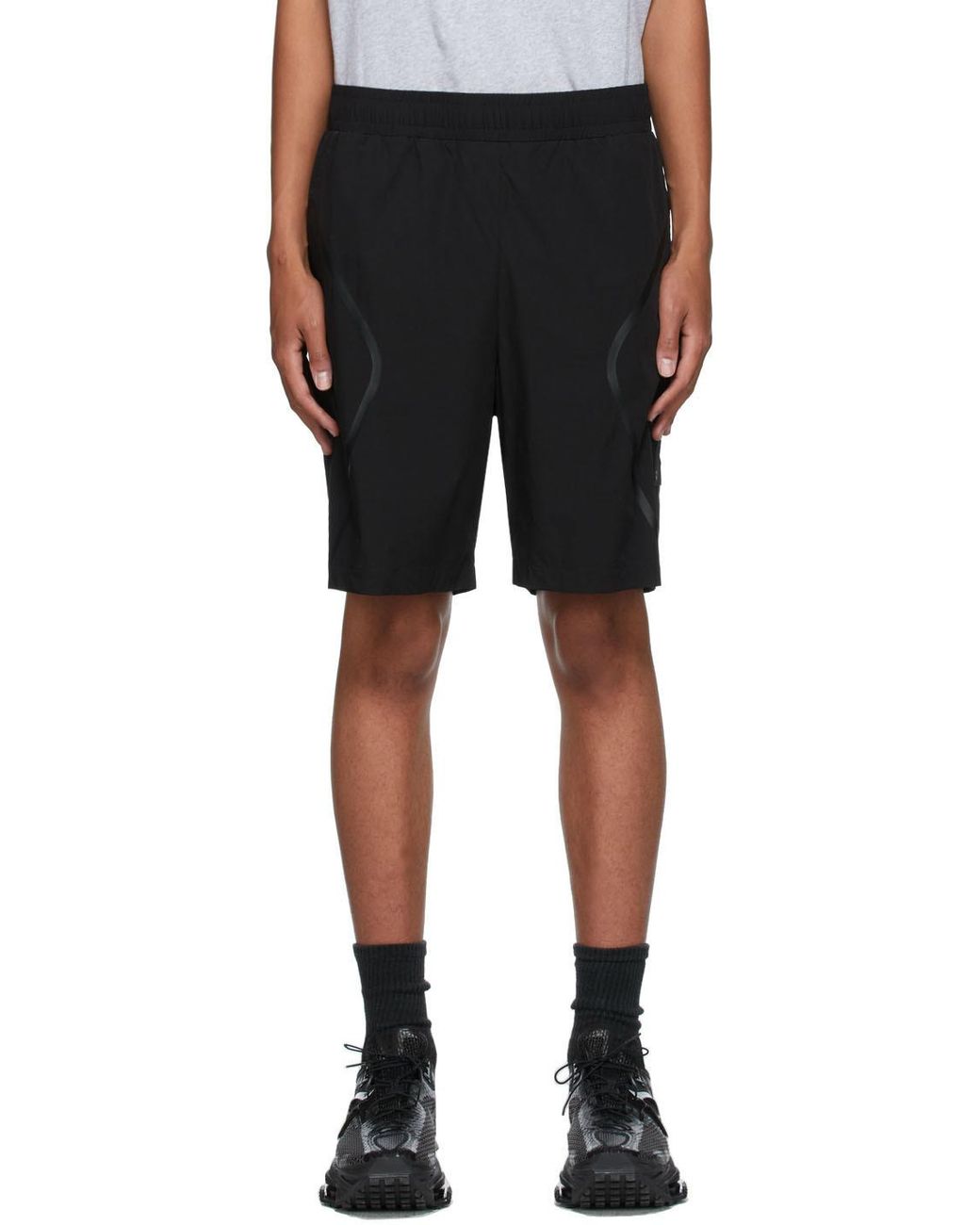 A_COLD_WALL* Black Mid-Rise Track Shorts for men