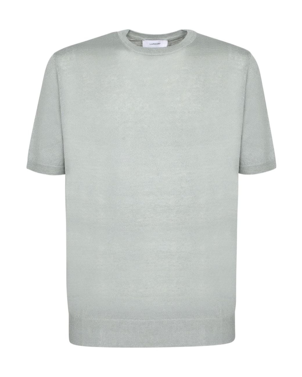 Lardini Gray Crewneck T-Shirt for men