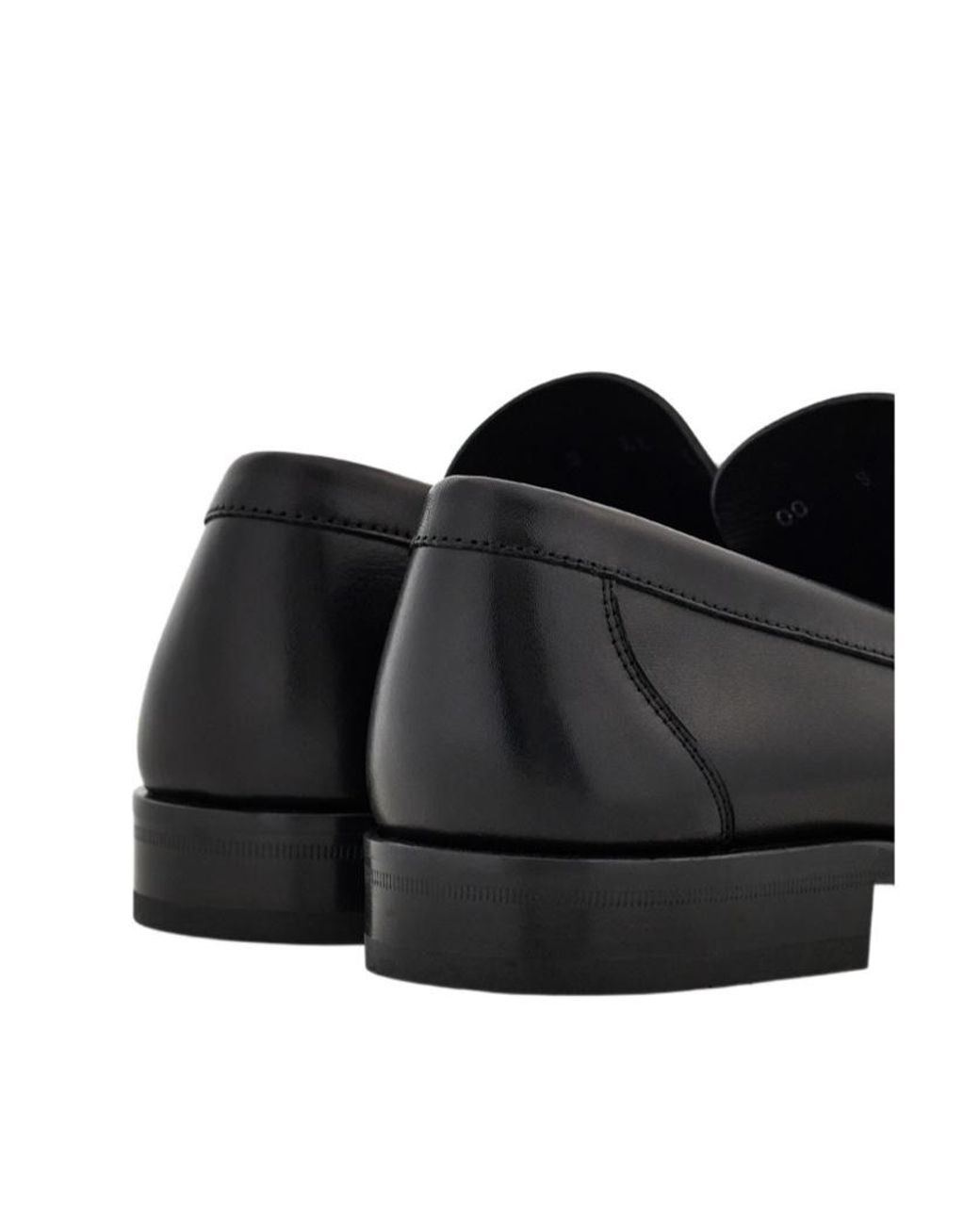 Ferragamo Black Ferragamo Gancini Buckle Slip-On Loafers for men