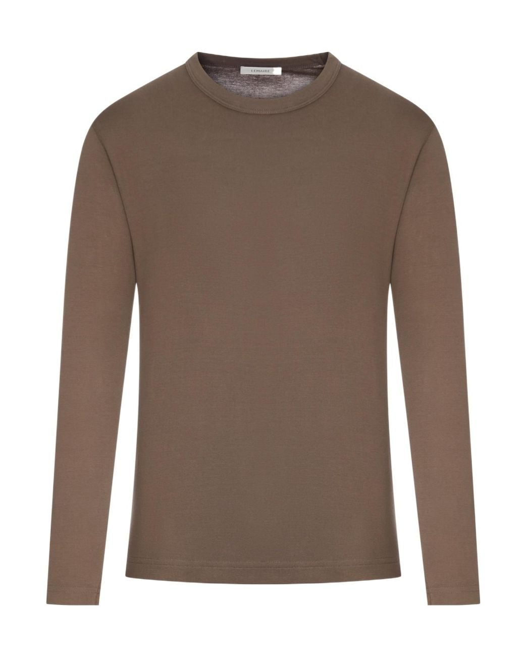 Lemaire Brown Rib Long Sleeve Top