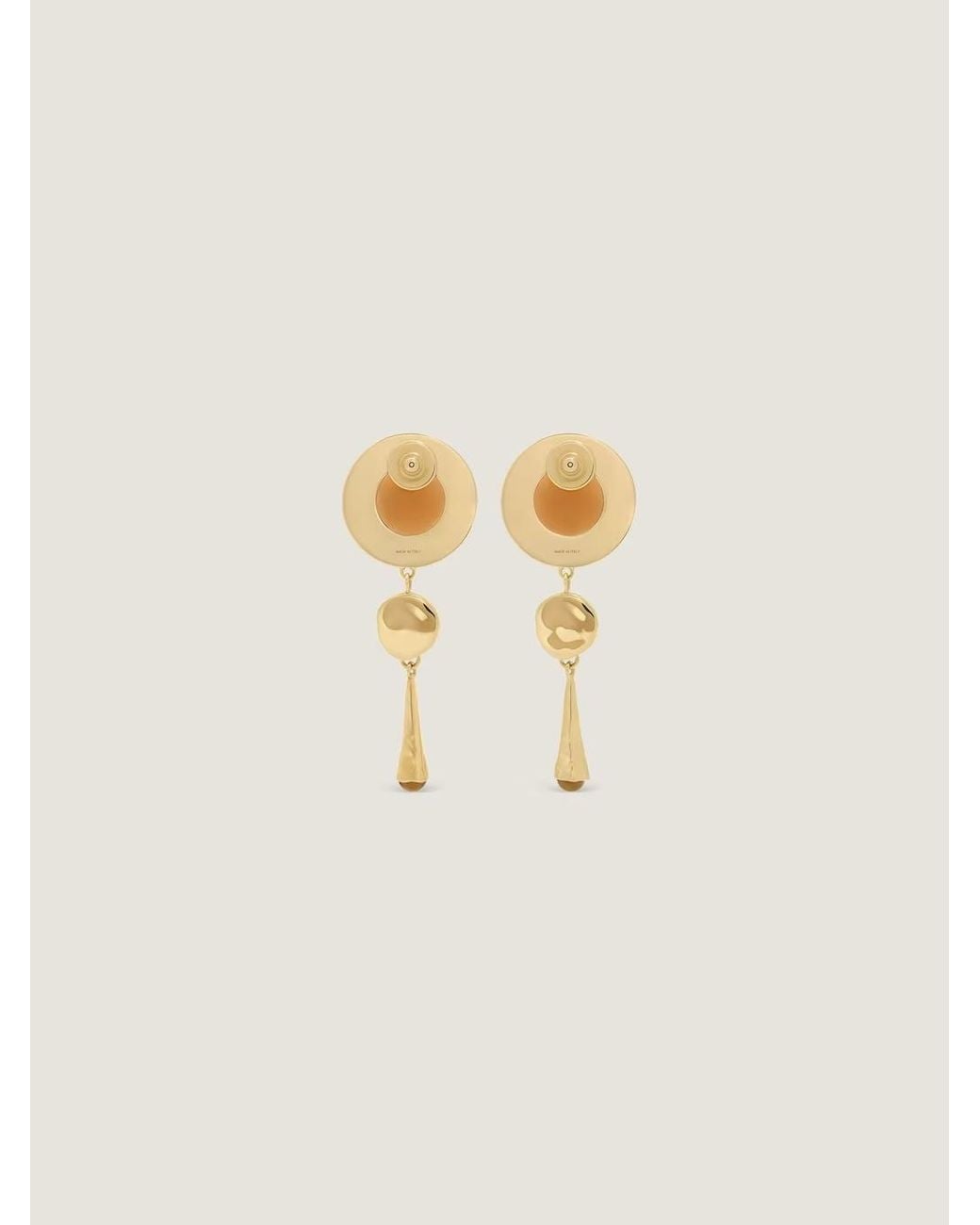 Givenchy Metallic Sculpted Gem Earrings