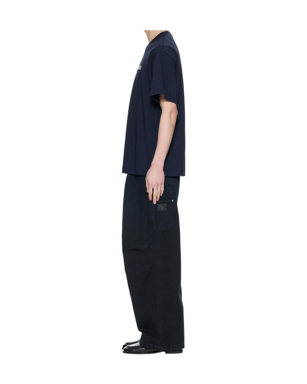 Wooyoungmi Blue Logo Oversized T-Shirt for men