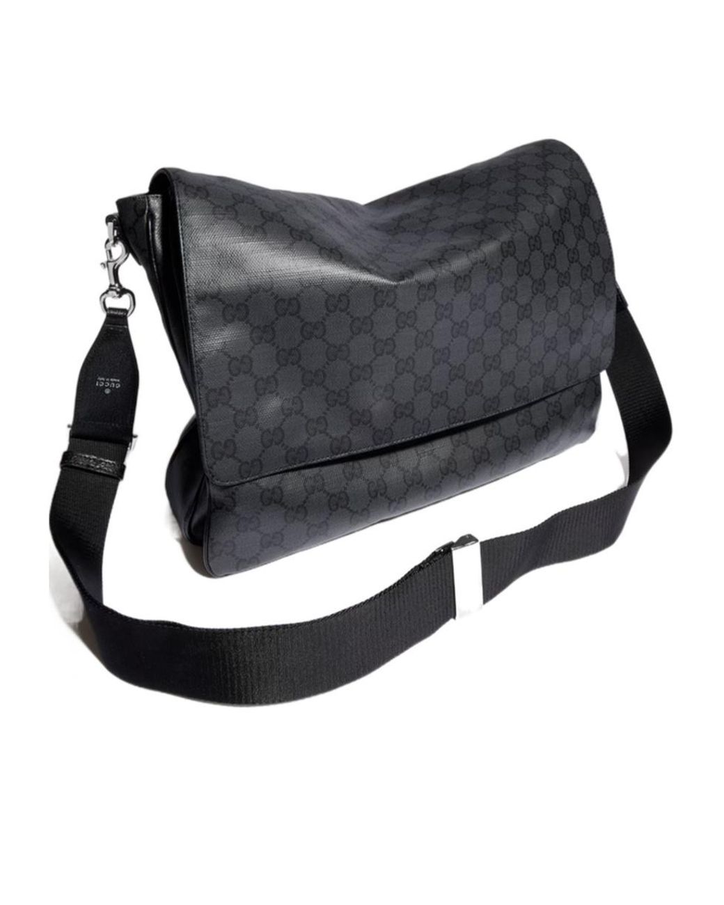 Gucci Black Essence Classic Medium Crossbody Bag for men