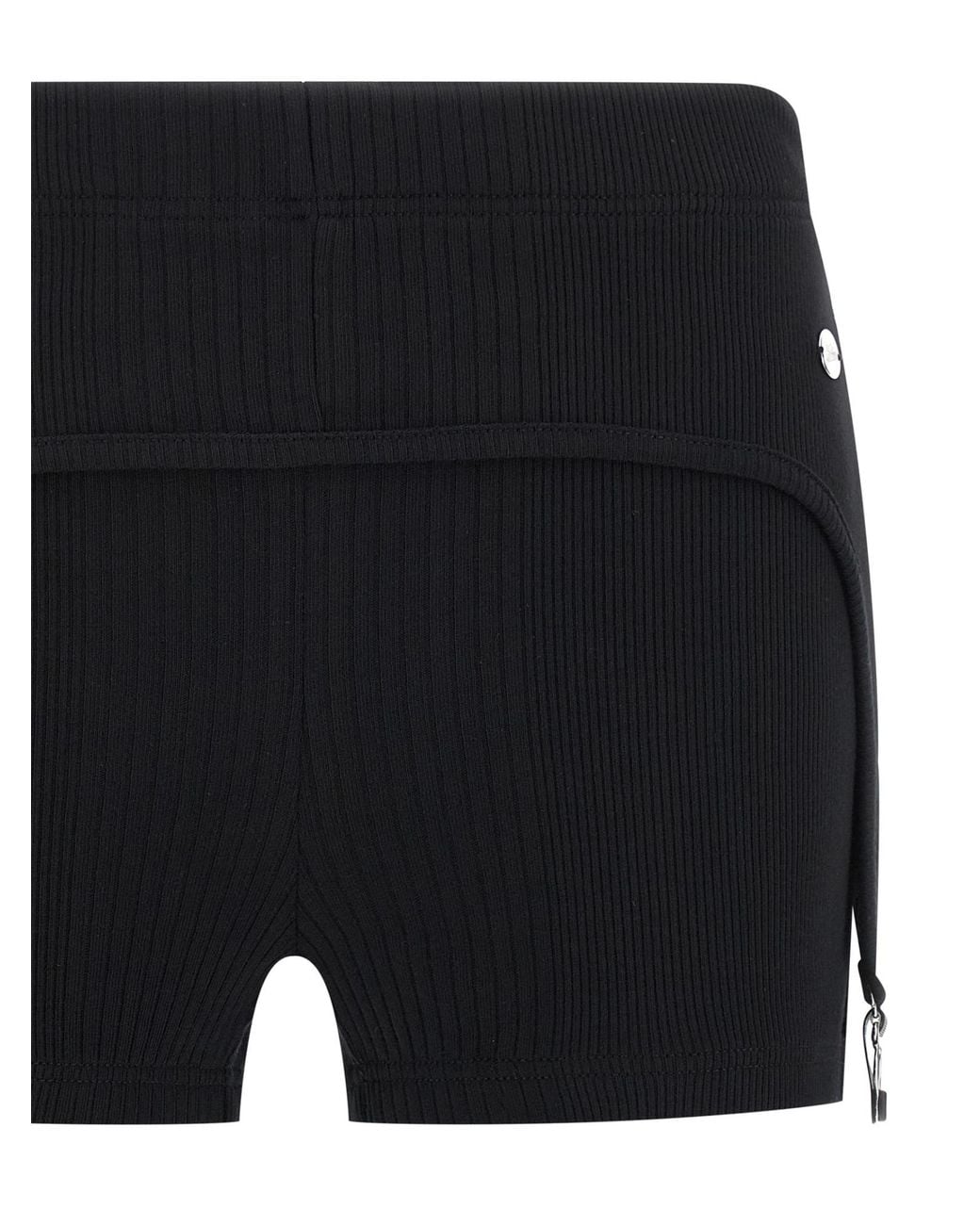 Jean Paul Gaultier Black Ribbed Shorts