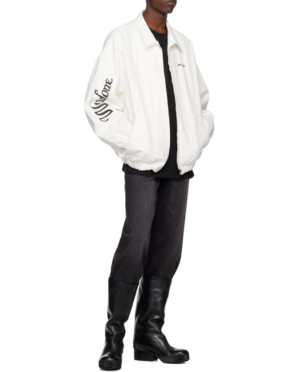 we11done White Logo Casual Jacket for men