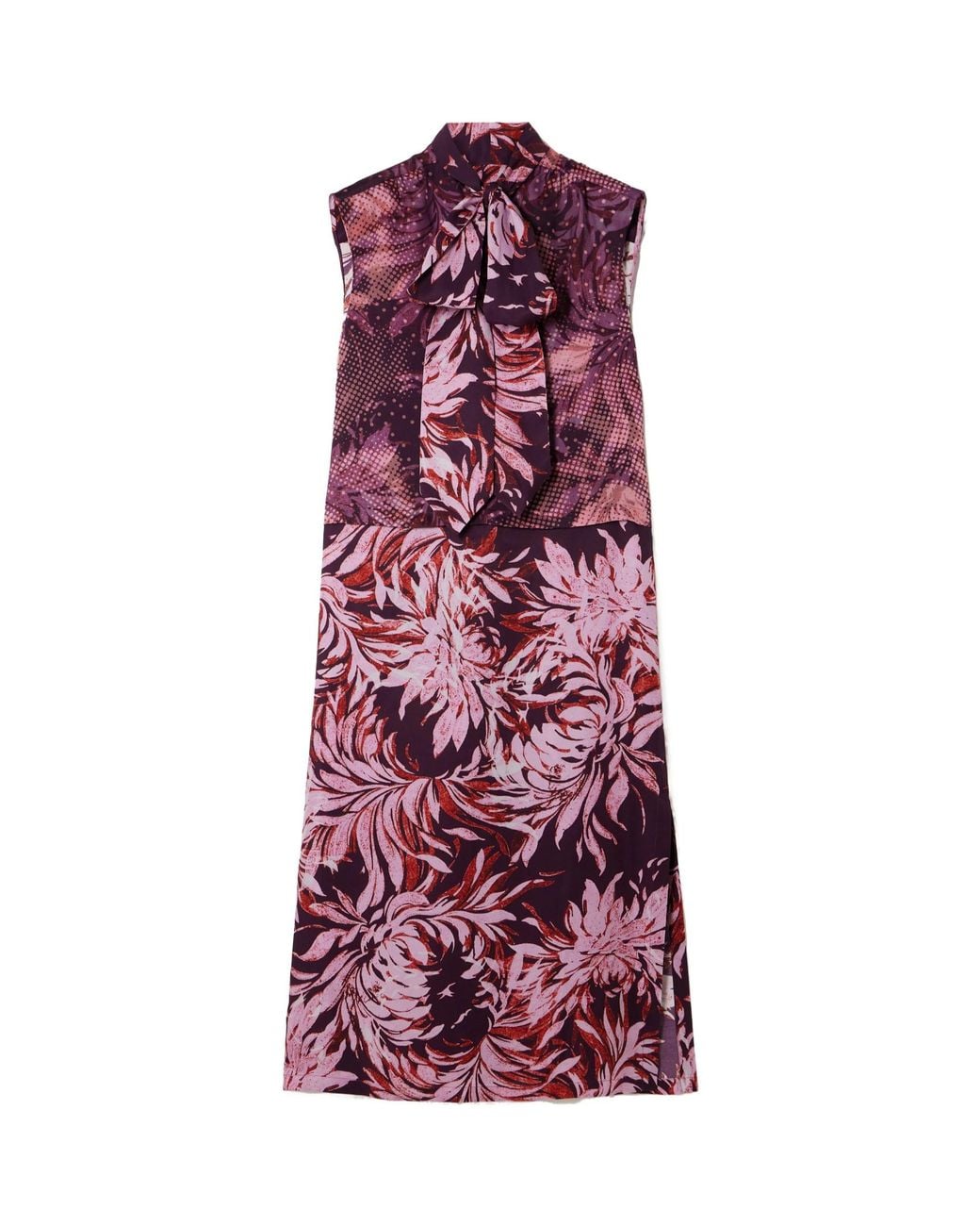 Dries Van Noten Purple Sleeveless Dress