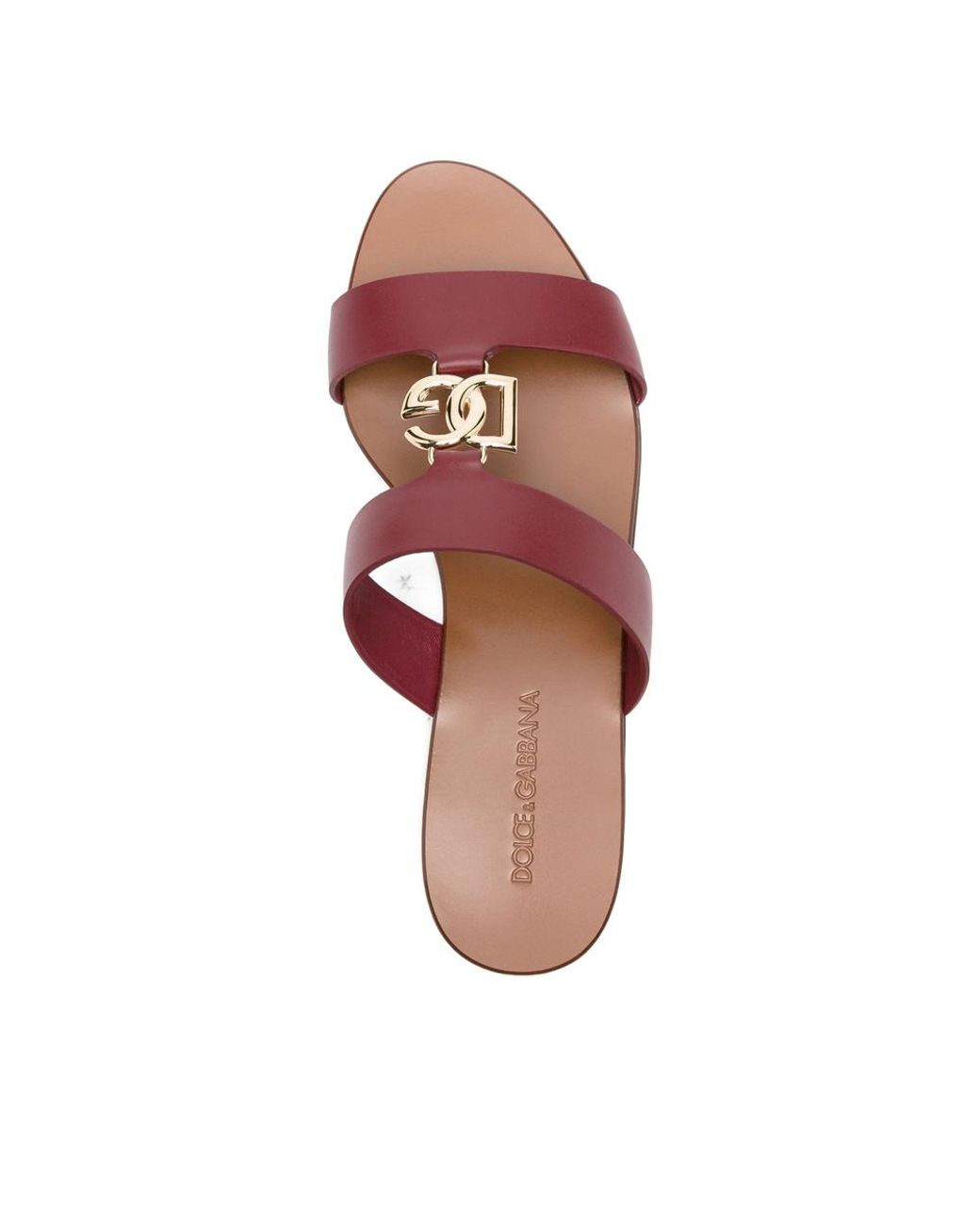 Dolce & Gabbana Pink Dg Logo Lettering Sliders