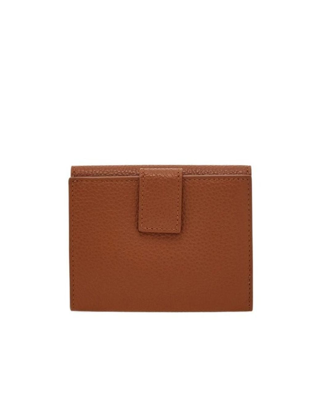 Ferragamo Brown Gancini Compact Wallet