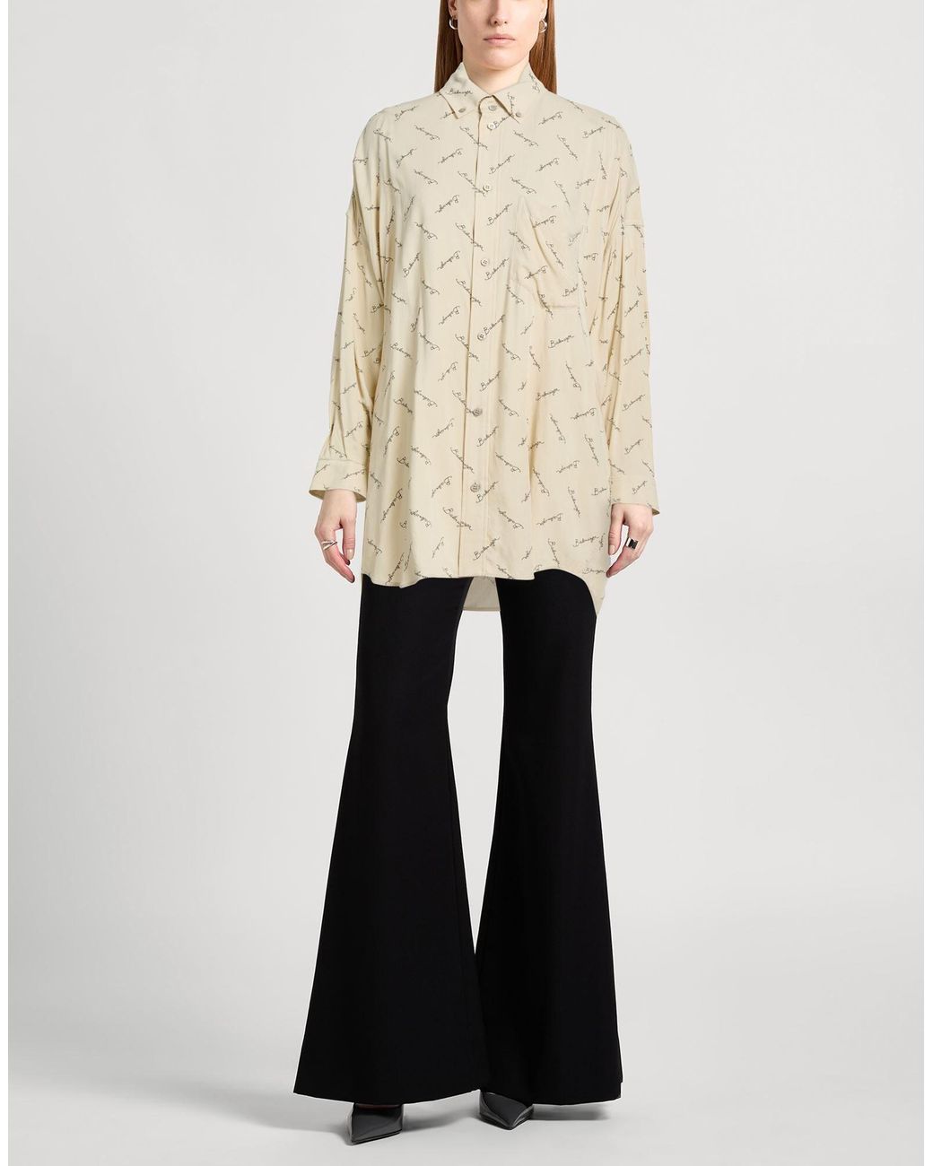 Balenciaga Natural Long Sleeve Shirt