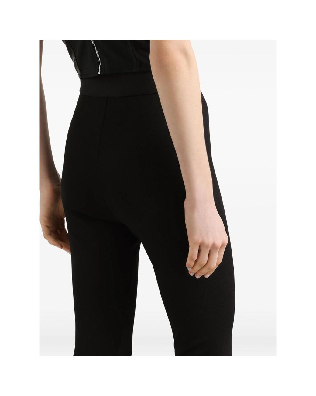 Dolce & Gabbana Black Elastic Waist Leggings