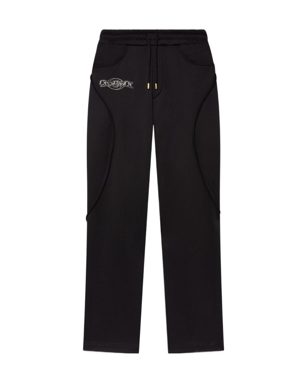 Casablanca Black Oversized Panelled Sweatpants for men