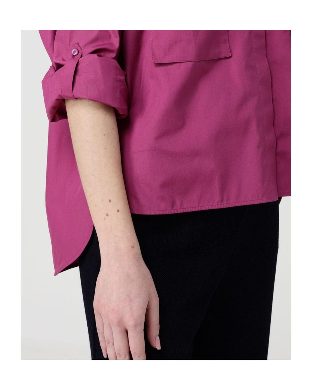 Max Mara Pink Tenue Button-Up Long-Sleeved Shirt