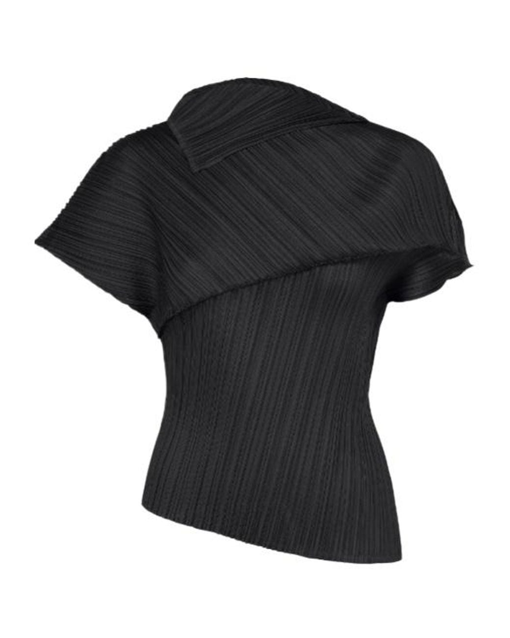 Pleats Please Issey Miyake Black Leap Top